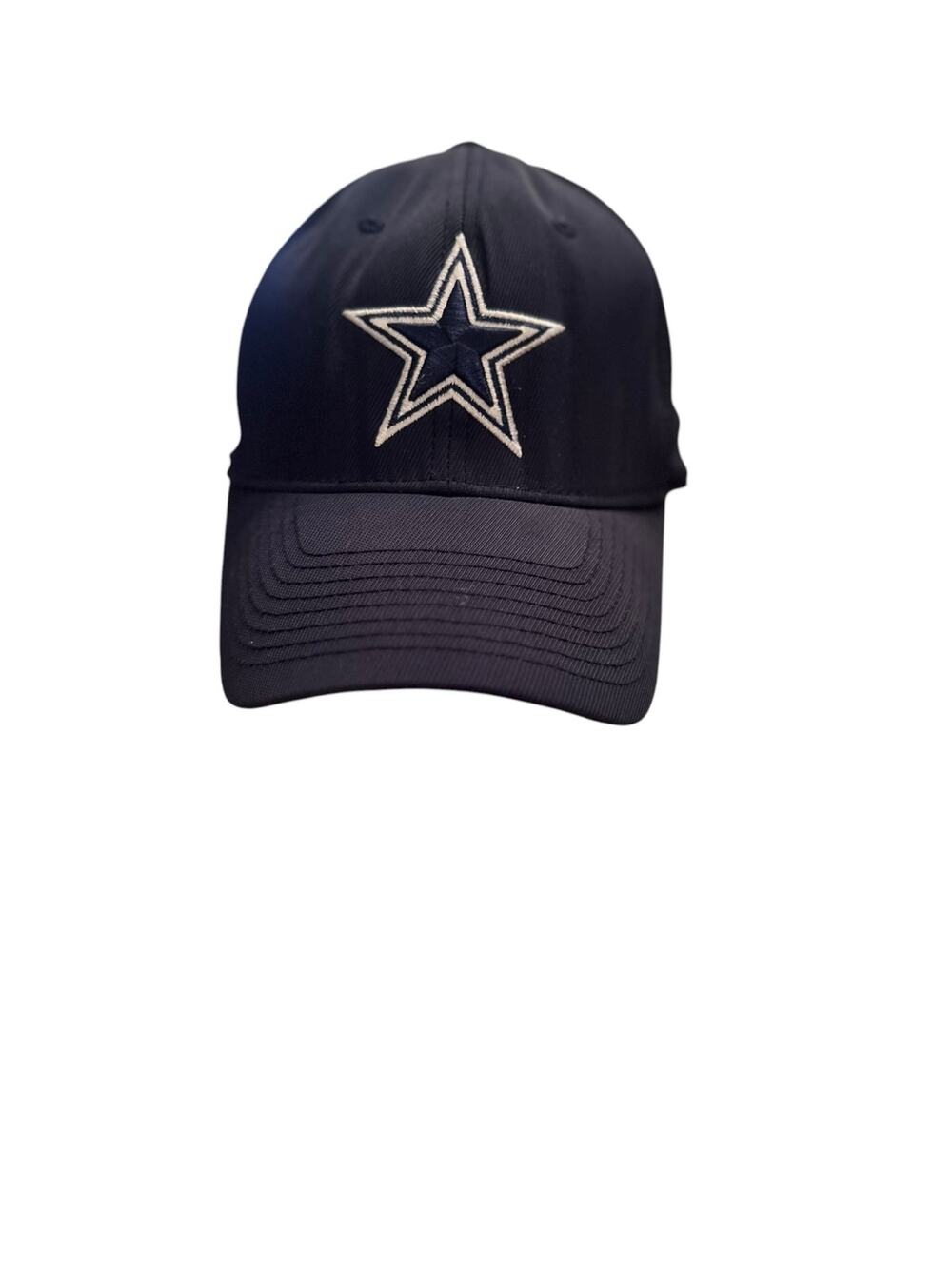 Dallas Cowboys Adult S/M Fitted NFL Navy Star Logo Flat Brim Baseball Cap